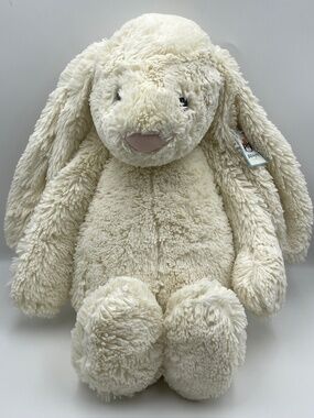 READ BNWT Jellycat Bashful Bunny Rabbit Huge Cream Plush Soft Toy super cute